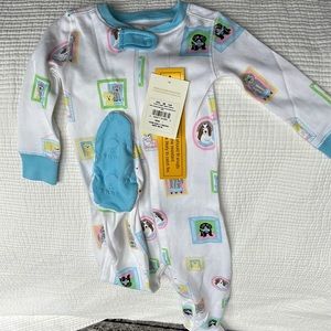 the BBC footed sleep onesies